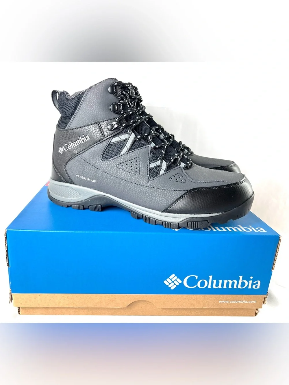 Columbia Waterproof 200G Insulation Gray/Black Size 11.5